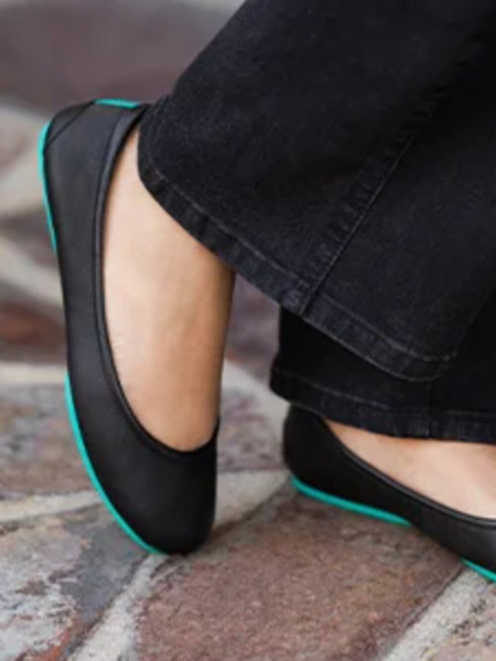 TIEKS By Gavrielli Foldable Ballet Flats In Matte Black Size 9